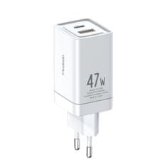 Mcdodo GAN, MCDODO MINI POLNILNIK 2X USB / USB-C PD QC - 47W CH-8580
