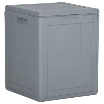 Vidaxl Vrtna škatla 90 L siva PP