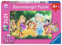 Ravensburger Puzzle Disneyjeve princeske in njihovi ljubljenčki 2x24 kosov