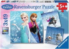 Ravensburger Puzzle Ice Kingdom: Winter Adventure 3x49 kosov