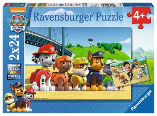 Ravensburger Puzzle Paw Patrol: Pasji junaki 2x24 kosov