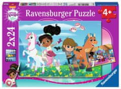 Ravensburger Puzzle Nella princesa vitezov 2x24 kosov
