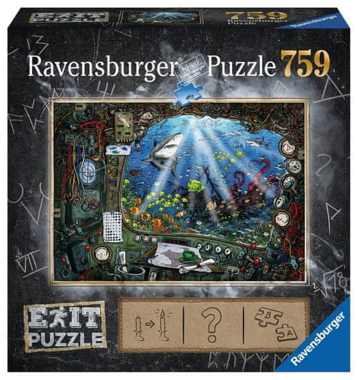 Ravensburger Puzzle Escape EXIT V podmornici 759 kosov