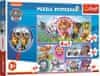 Sestavljanka Poišči razlike Paw Patrol 4 v 1 (15,15,30,50 kosov)