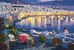 Trefl Puzzle Mikonos v mraku, Grčija 1500 kosov