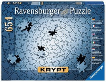 Ravensburger Puzzle KRYPT (srebrne barve) 654 kosov