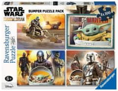 Ravensburger Puzzle Star Wars: The Mandalorian 4x100 kosov