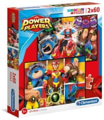 Clementoni Puzzle Power Players 2x60 kosov