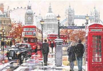 AnaTolian Puzzle Zasneženi London 2000 kosov