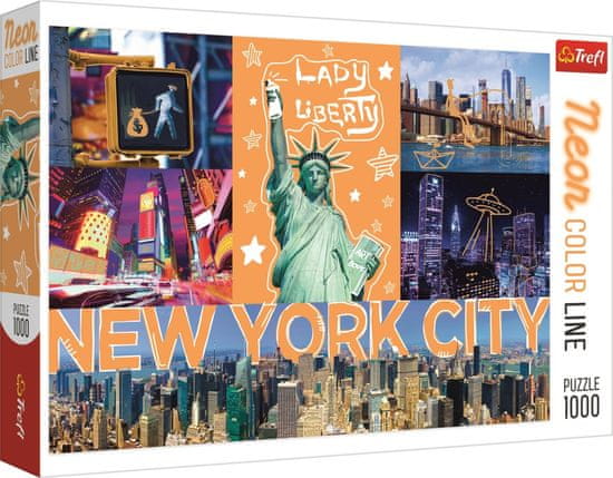 Trefl Puzzle Neon Color Line New York 1000 kosov