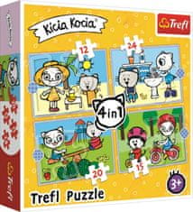 Trefl Kicia Kocia puzzle: Kitty's Day 4 v 1 (12,15,20,24 kosov)