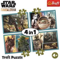 Trefl Puzzle Mandalorian in njegov svet 4 v 1 (35,48,54,70 kosov)