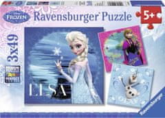 Ravensburger Puzzle Ledeno kraljestvo 3x49 kosov