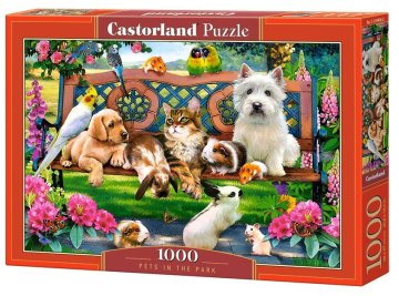 Castorland Puzzle Domače živali v parku 1000 kosov
