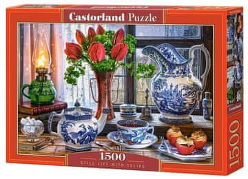 Castorland Puzzle Tihožitje s tulipani 1500 kosov