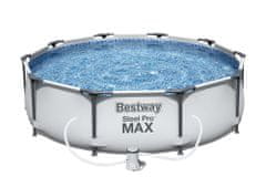 Bestway Steel Pro Pool maks 3,05 x 0,76 ms filtriranje kartuše - 56408