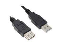 E-green kabel USB A - USB A M/F 5m, podaljšek