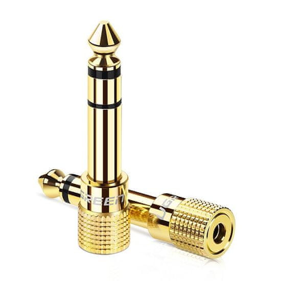 Ugreen adapter 3.5mm mini jack / 6.3mm jack, zlato