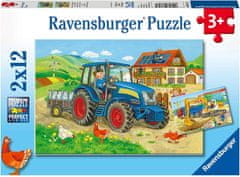 Ravensburger Puzzle Na gradbišču 2x12 kosov