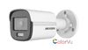 IP video nadzorna kamera 4Mp bullet DS-2CD1047G0-L ColorVu za video nadzor z vidnim kotom 89° in IR LED dometom do 30m, podpira poe napajanje