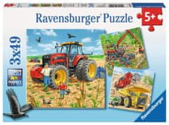 Ravensburger Puzzle Veliki stroji 3x49 kosov
