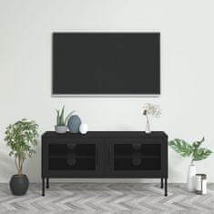Vidaxl TV omarica črna 105x35x50 cm jeklo