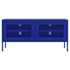 Vidaxl TV omarica mornarsko modra 105x35x50 cm jeklo