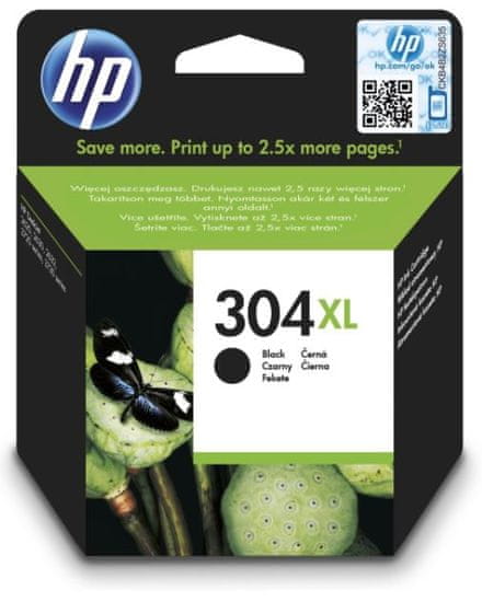 HP kartuša 304XL, instant ink, črna, 300 strani (N9K08AE)