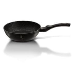 Black Silver Collection globoka ponev s pokrovom, 24 cm