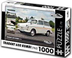 RETRO-AUTA© Puzzle št. 70 Trabant 600 KOMBI (1963) 1000 kosov