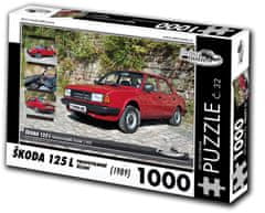 RETRO-AUTA© Puzzle št. 32 Škoda 125 L desni volan (1989) 1000 kosov