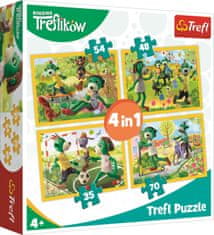 Trefl Puzzle Treflíci: Skupni trenutki 4 v 1 (35,48,54,70 kosov)