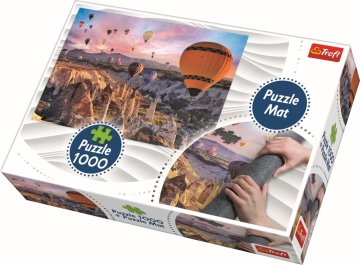 Trefl Puzzle Baloni nad Kapadokijo 1000 kosov + Podloga za sestavljanko