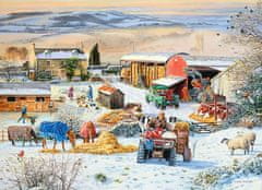 Ravensburger Puzzle Zima na kmetiji 1000 kosov