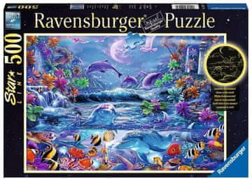 Ravensburger Svetleča sestavljanka Magična polna luna 500 kosov
