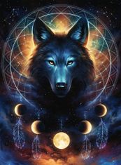 Svetleča sestavljanka Moon wolf 500 kosov