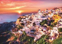 Trefl Puzzle Sončni zahod nad Santorinijem, Grčija 1000 kosov