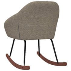 Vidaxl Gugalni stol taupe blago