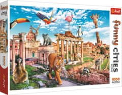 Trefl Puzzle Smešna mesta: Divji Rim 1000 kosov