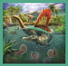 Trefl Puzzle Nenavaden svet dinozavrov 3 v 1 (20, 36, 50 kosov)