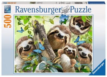 Ravensburger Selfie sestavljanka Lenivec 500 kosov