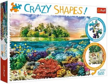 Trefl Crazy Shapes sestavljanka Tropski otok 600 kosov