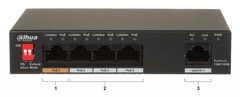 Dahua PFS3005-4ET-60-V2 POE SWITCH 5 PORTNO POE STIKALO