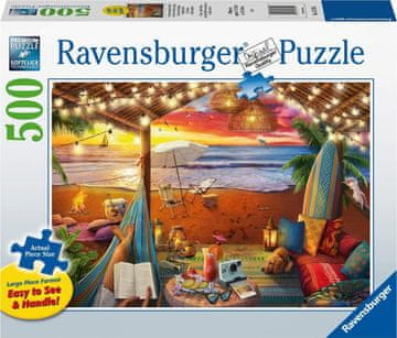 Ravensburger Puzzle Cozy places: Beach Cabana XXL 500 kosov