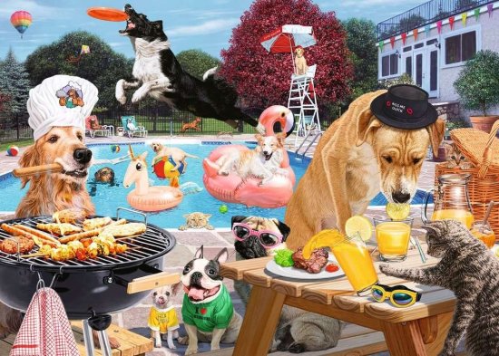 Ravensburger Sestavljanka Pasje poletje 1000 kosov