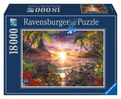 Ravensburger Puzzle Sončni zahod v raju 18000 kosov