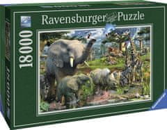 Ravensburger Puzzle Živali na izviru vode 18000 kosov