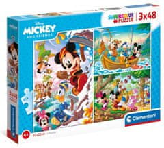 Clementoni Puzzle Mickey Mouse in prijatelji 3x48 kosov