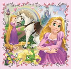 Trefl Puzzle Disneyjeve princeske z živalskimi prijatelji 3 v 1 (20,36,50 kosov)