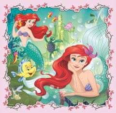 Trefl Puzzle Disneyjeve princeske z živalskimi prijatelji 3 v 1 (20,36,50 kosov)